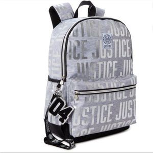 Justice Silver Backpack